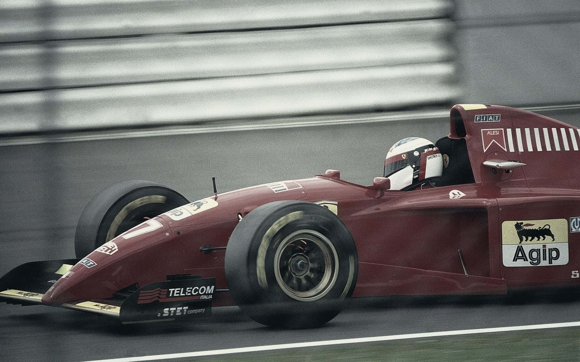 Jean Alesi, Ferrari 412T2, 1995 British Grand Prix