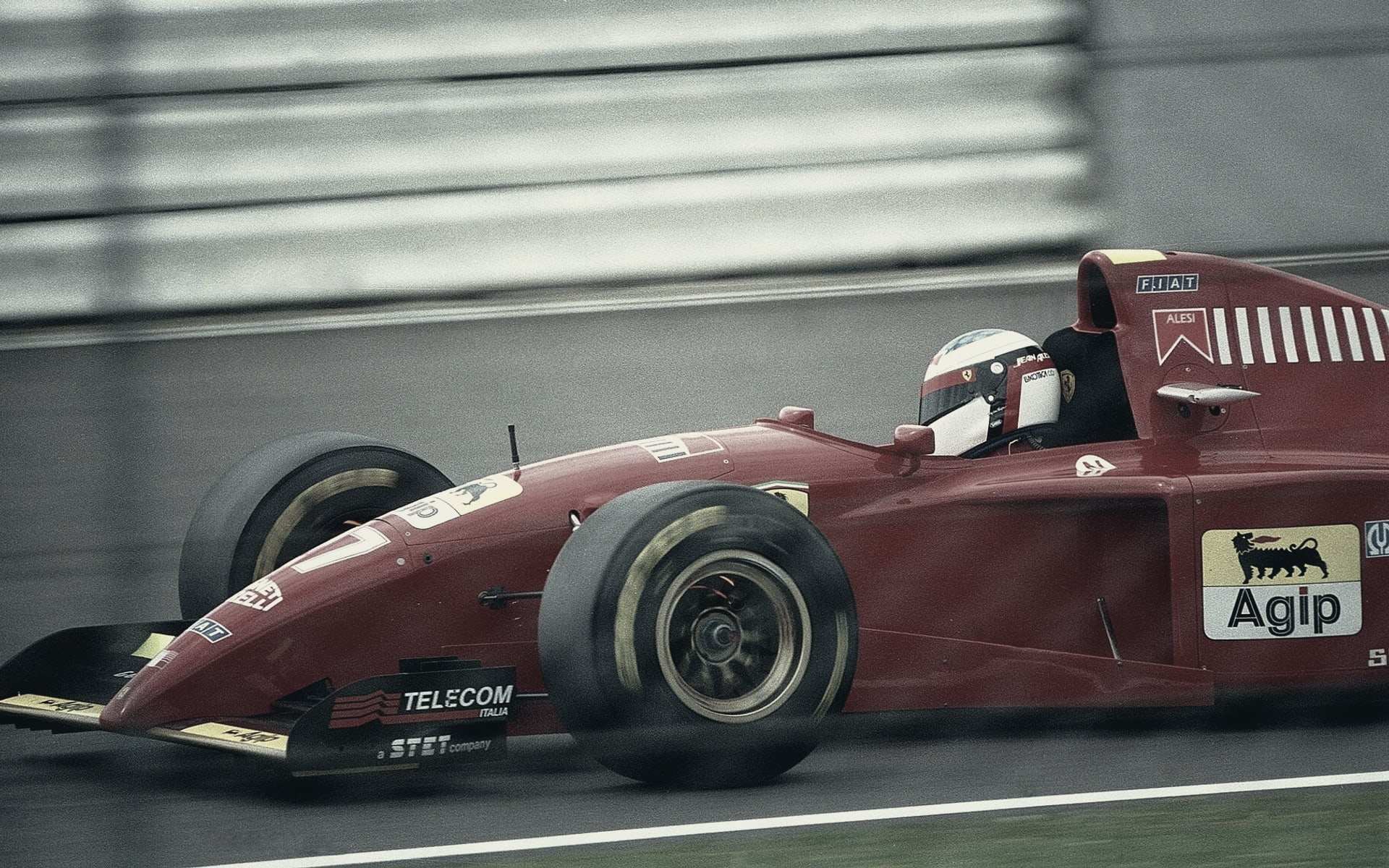 Jean Alesi, Ferrari 412T2, 1995 British Grand Prix